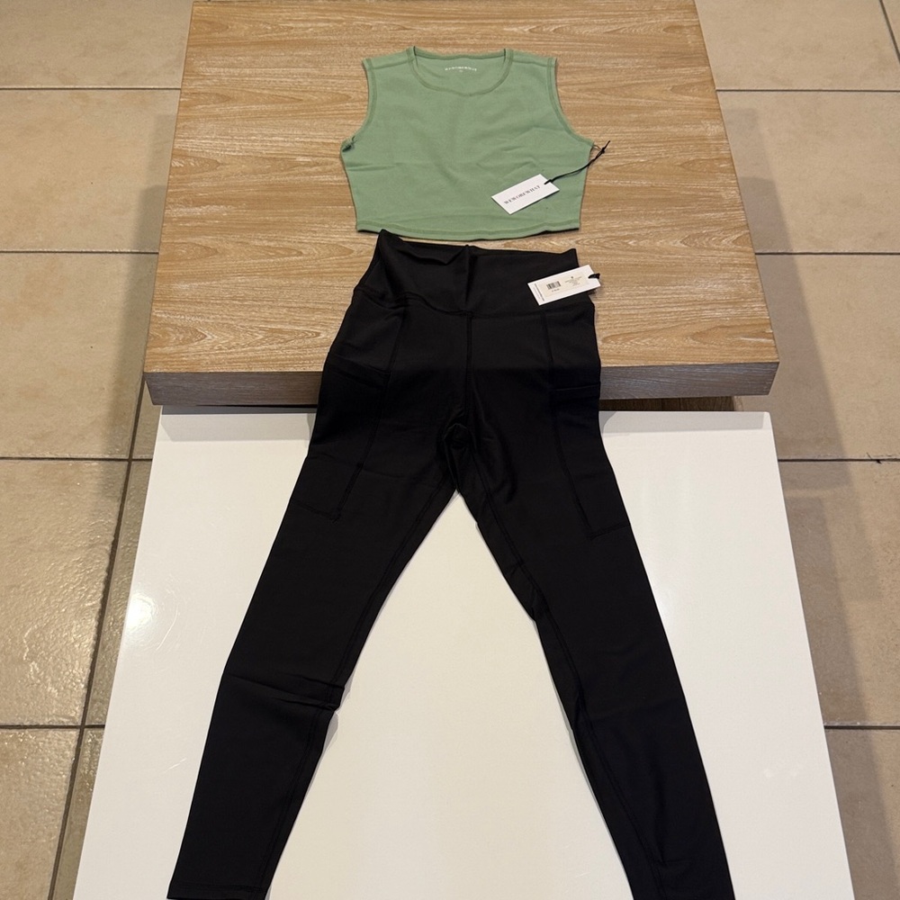 WeWoreWhat Black Leggings and top